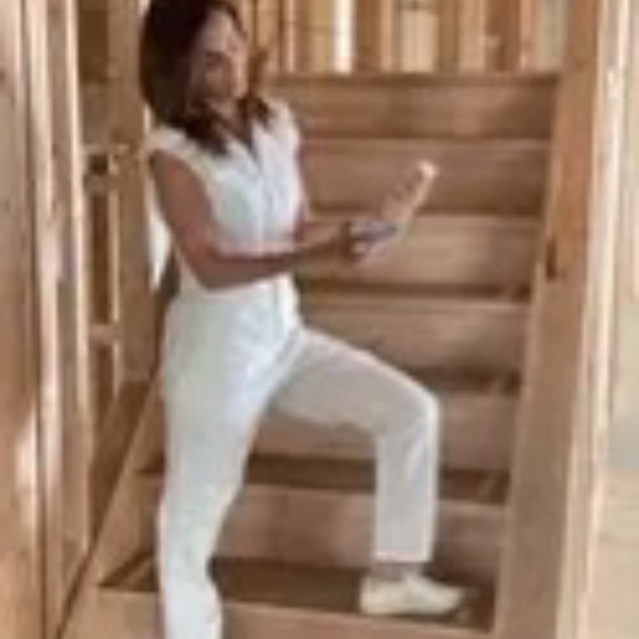 A Piece Apart Rent the Runway Azore white linen jumpsuit sz 2 $445 - Picture 7 of 11